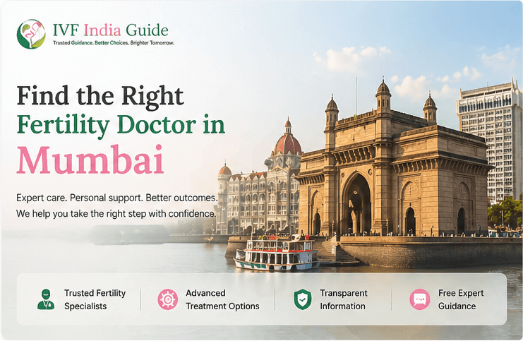Couple receiving fertility guidance support in Mumbai